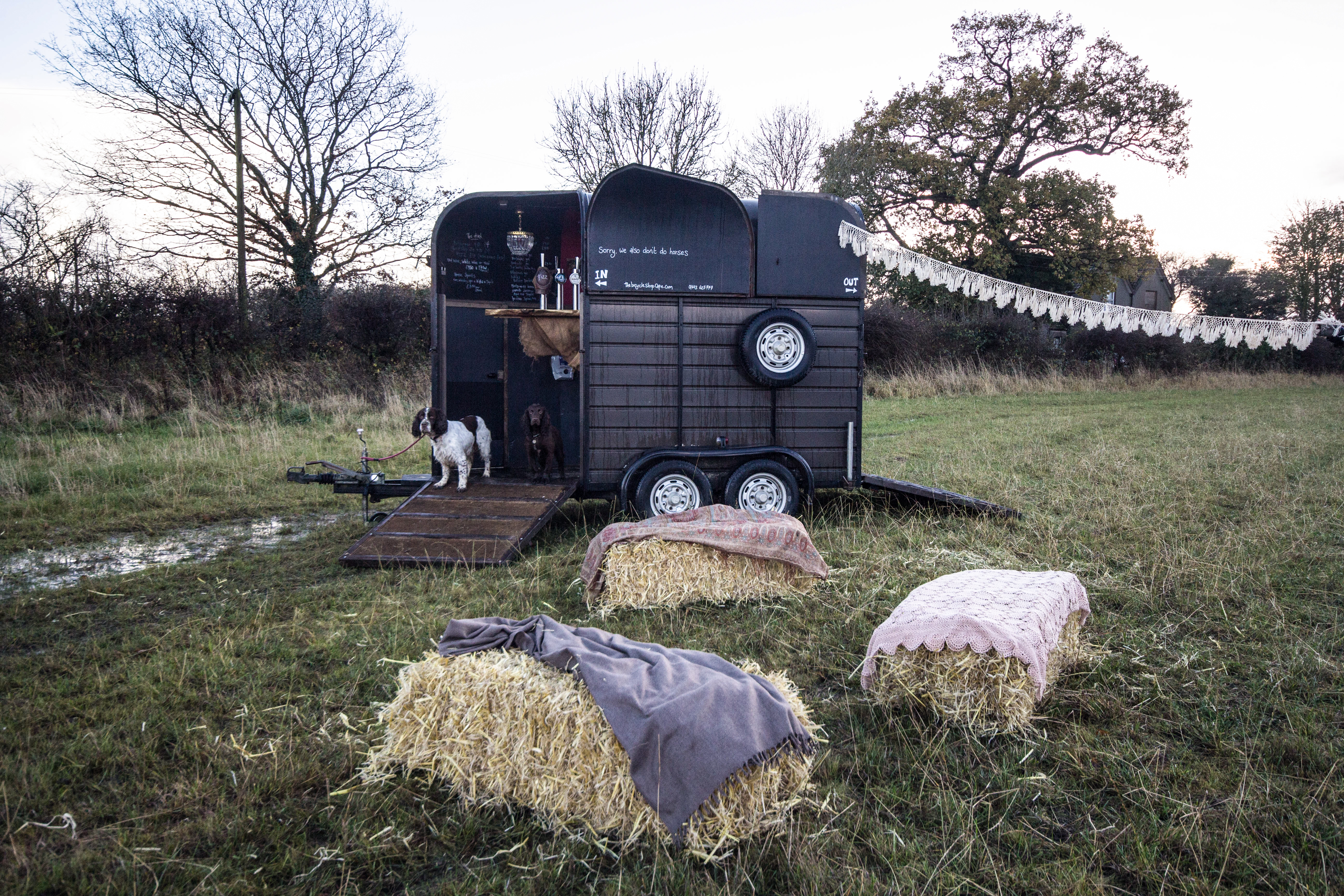 The cafe and grounds